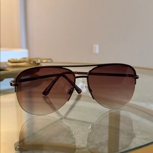 Target Women's Brown Aviator Sunglasses
